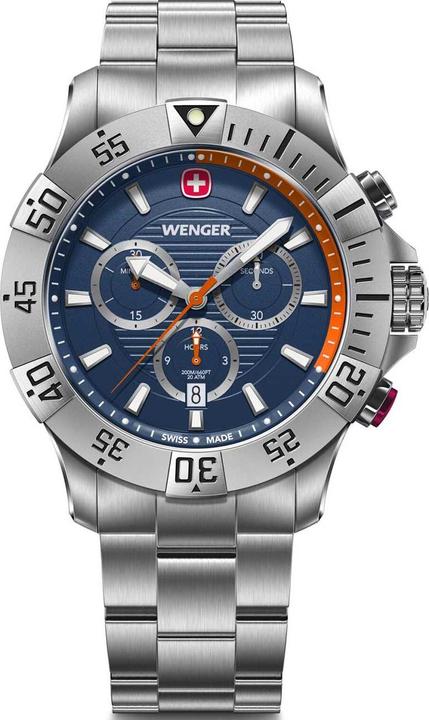 Blau, Orange, Silber, Türkis