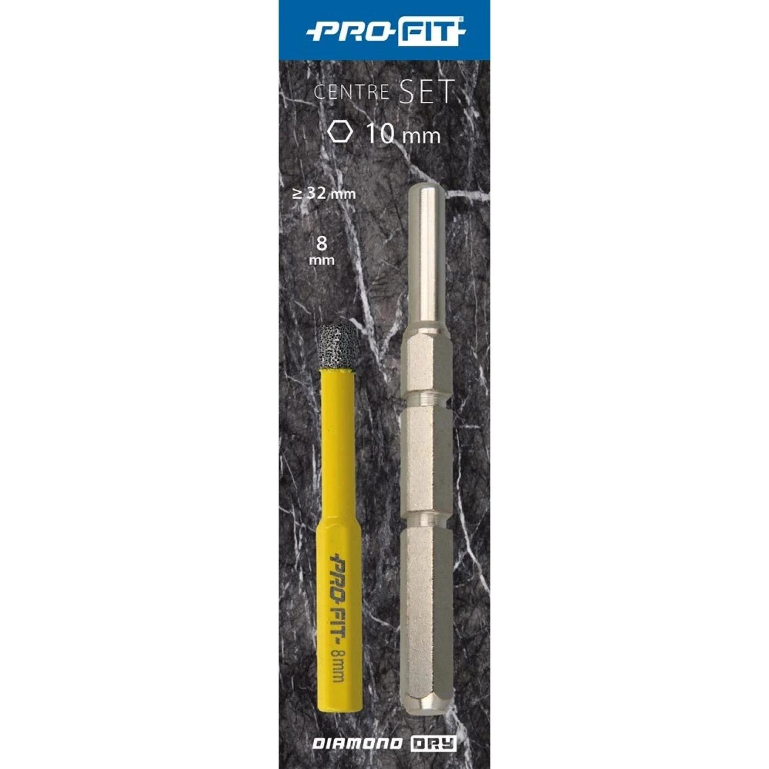 Pro-Fit, Sega a tazza, ProFit DDC2DDSET Centreerpen met boor voor Diamond Dry Gatzagen 32-120 MM