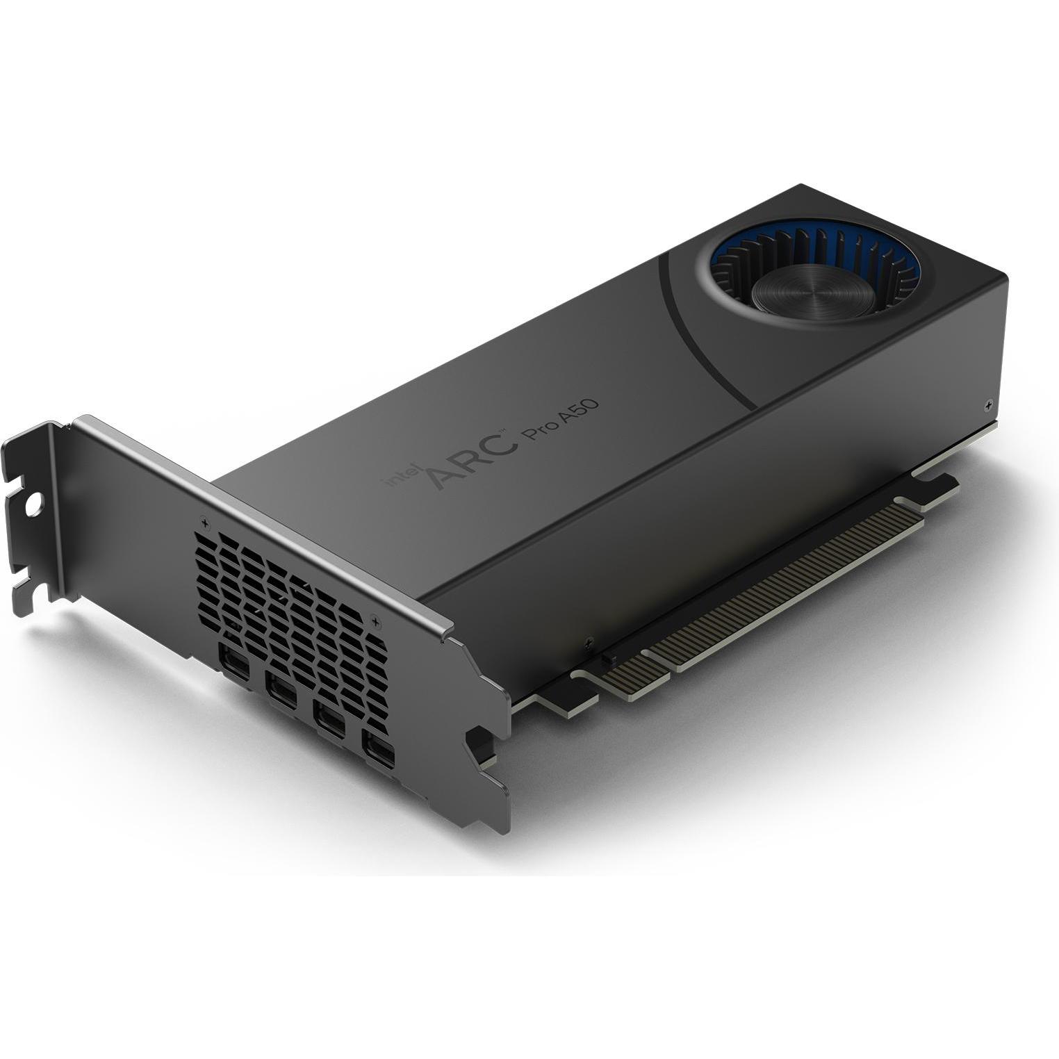 Intel Arc Pro A50, Arc Pro A50, 6 GB, GDDR6, 96 Bit, 7680 x 4320 Pixel, PCI Express x16 4.0 (6 GB), Grafikkarte