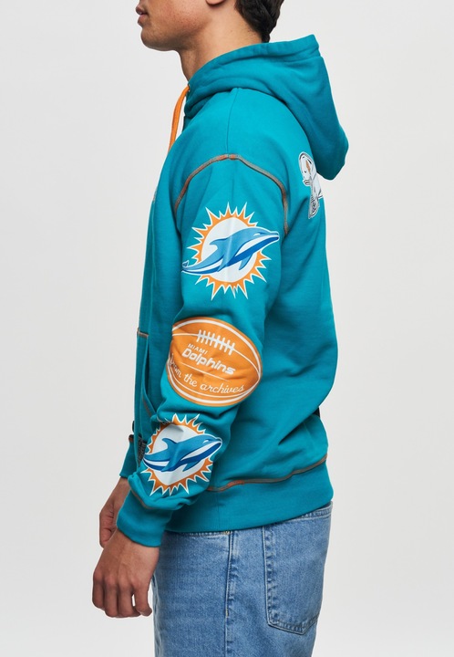 Produktbild Recovered Re:covered Fleece Hoody - INK DYE Miami Dolphins - M (M)