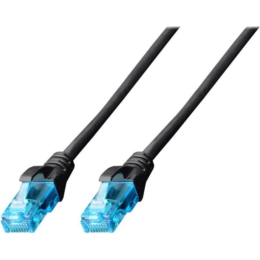 Thumbnail - Digitus CAT5e U-UTP Patchk.,3m, SW (U/UTP, CAT5e, 3 m), Netzwerkkabel
