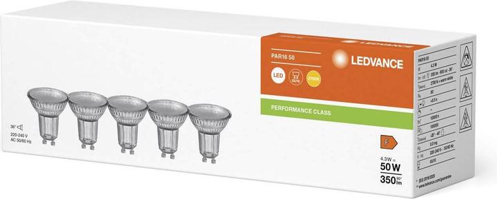 Produktbild Ledvance LED PAR165036 4 (GU10, 4.30 W, 350 lm, 1 x, F)