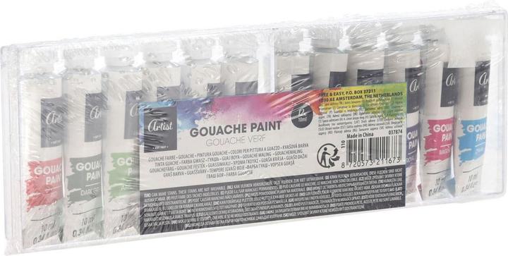 Plakkaatverf, 12x10ml (120 ml)