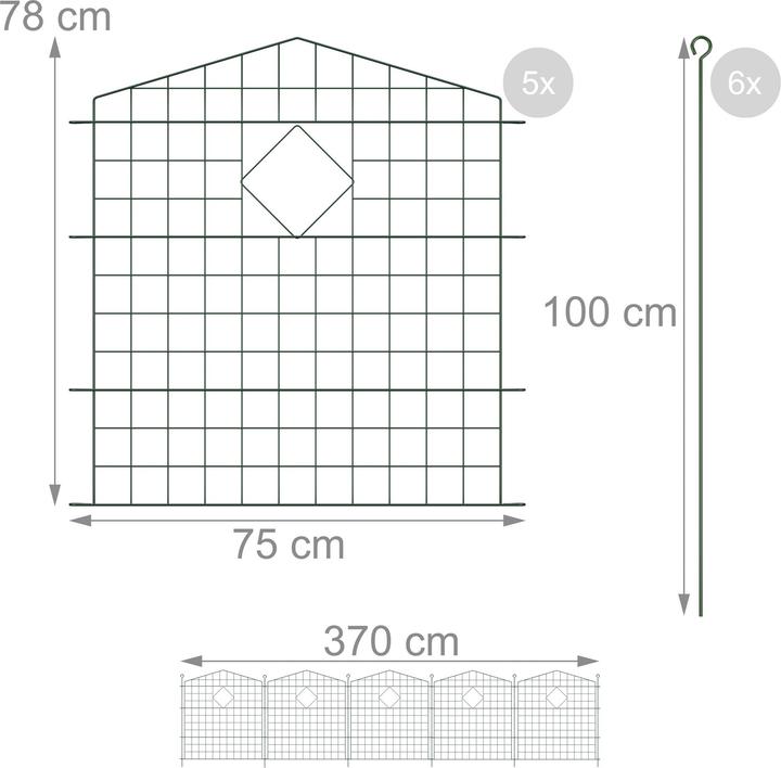 Immagine prodotto Relaxdays Recinzione per-aiuole