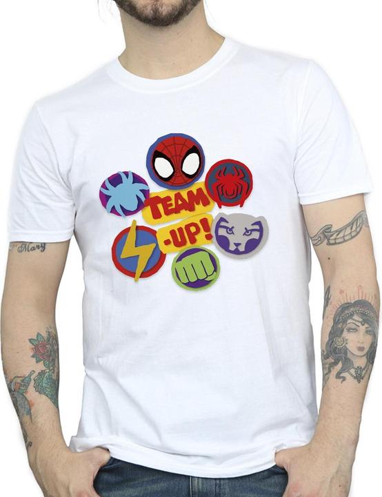 Image du produit - T-shirt SPIDEY AND HIS AMAZING FRIENDS TEAM UP - Homme (4XL)