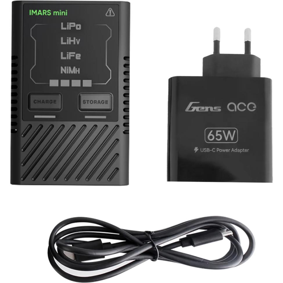 Gens Ace Charger GensAce IMARS mini G-Tech USB-C 2-4S RC (60 W), USB Ladegerät