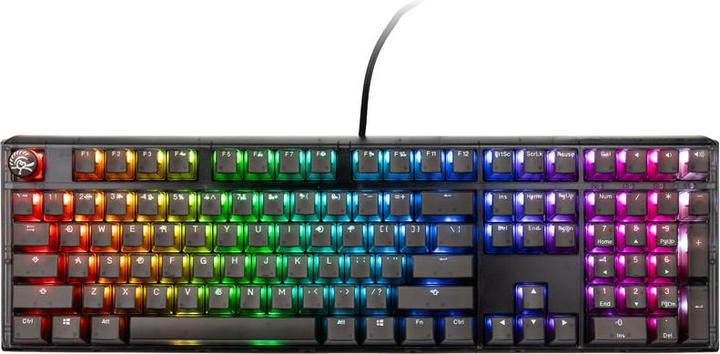 Actual product image Ducky One 3 Aura Black Gaming Keyboard, RGB LED - MX-Speed-Silver (US) (US, Cable)