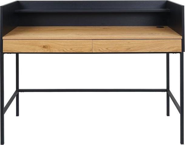 Produktbild Mendler Schreibtisch HWC-J79, 120x50cm Holz Metall, Eiche-Optik