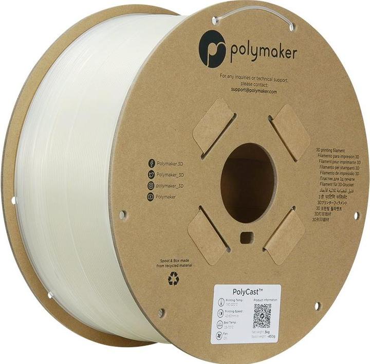 Immagine prodotto Polymaker PVB 1,75mm NATURAL 3kg (PVB, 1.75 mm, 3000 g)
