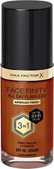 Immagine prodotto Max Factor Facefinity 3-in-1 All Day Flawless Foundation SPF 20 Ganache 30ml (Ganache)