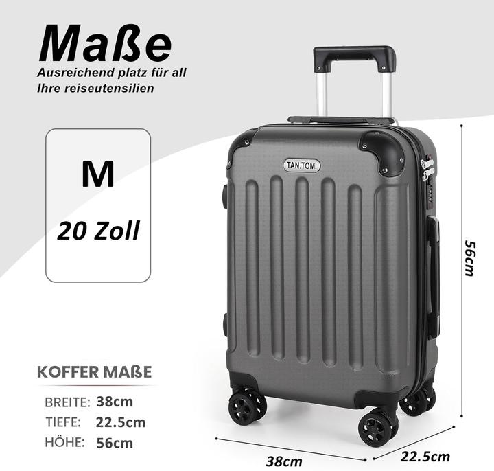 Actual product image Tan.Tomi Hartschalen-Handgepäck-Koffer (41 l)