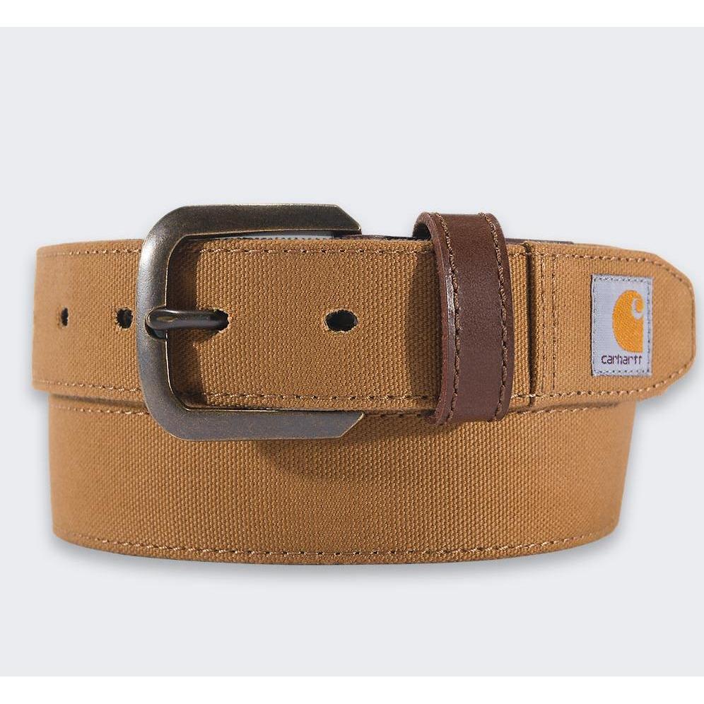 Carhartt, Cintura, Gürtel aus Canvas in Entenbraun, Marrone