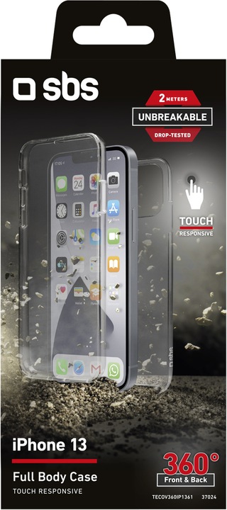 Immagine prodotto SBS Cover Full Body 360? per iPhone 13 - Collezione infrangibile (Apple iPhone 13 Pro)