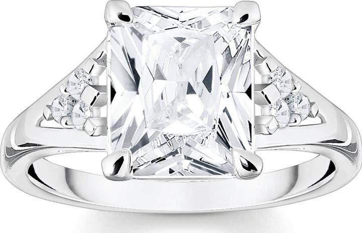 Immagine prodotto Thomas Sabo Anello pietra bianca argento (52, 925 Argento)