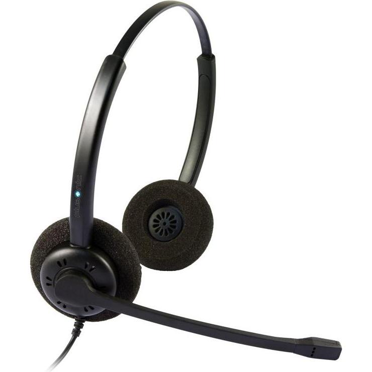 Plusonic Headset 6.2P, Binaural, NC (Kabelgebunden), Office Headset, Schwarz
