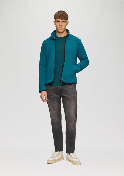 Produktbild S.Oliver T-Shirt Kurzärmeliges Crew-Neck-Shirt mit Logo (M)