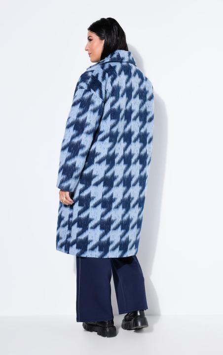 Actual product image Studio Untold Coat, oversize shape, houndstooth, lapel collar