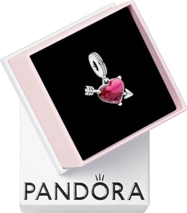 Actual product image Pandora Red heart & arrow (Glass, Silver 925)