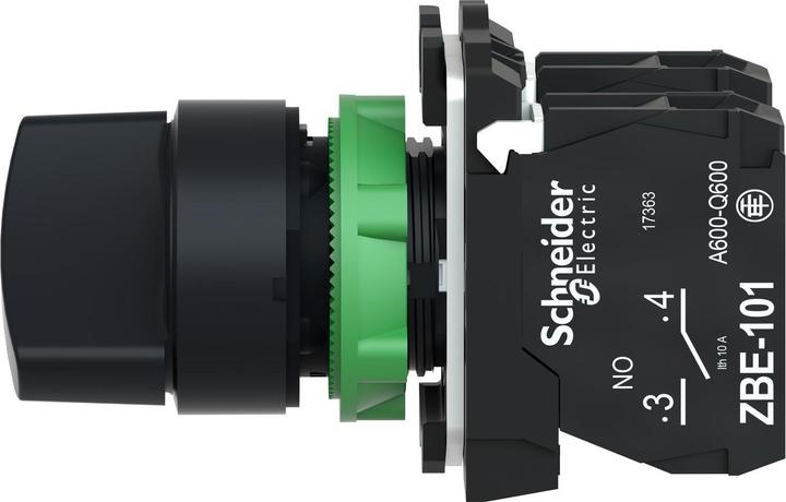 Produktbild Schneider Electric Selector switch 2P Blck Stay Put 1NO/1NC
