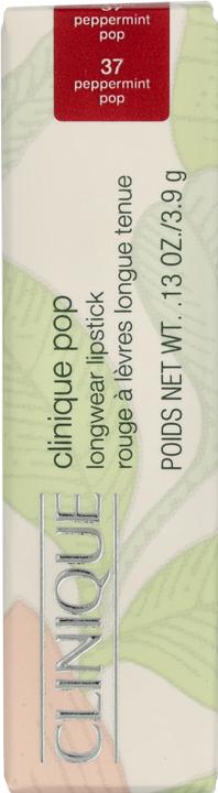 Actual product image Clinique Pop Longwear Lipstick Peppermint Pop - Satin 3.9g (Peppermint Pop)
