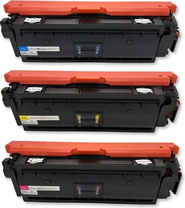 Actual product image Hermex Kompatibler Toner für HP Color LaserJet Enterprise M555dn (C, M, Y)