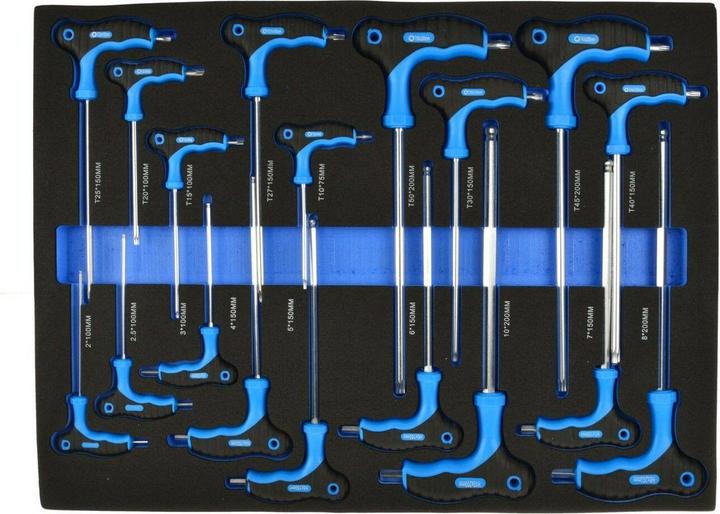 Actual product image GEKO Insert in drawer - Screwdriver set type T 18 pcs.