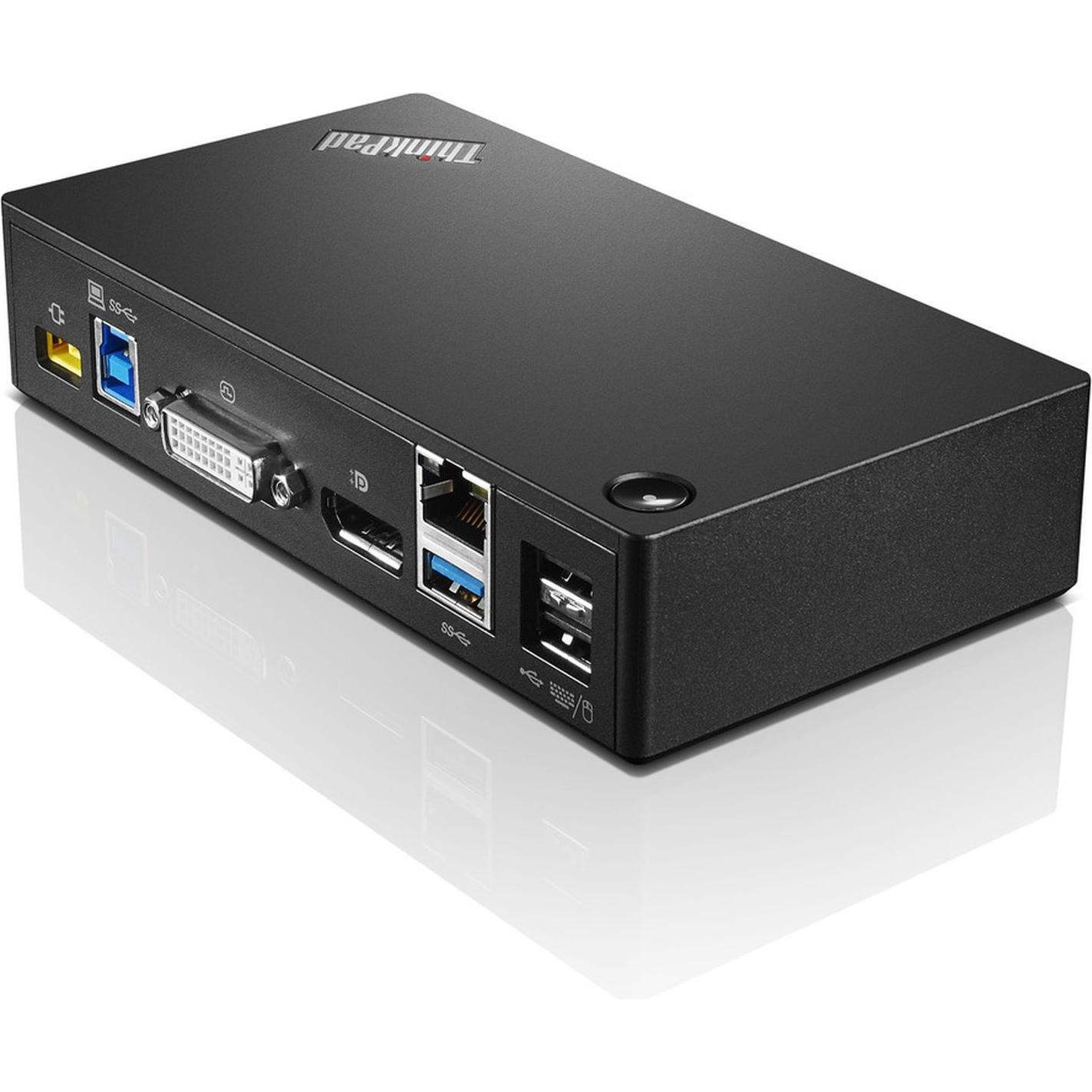 Lenovo ThinkPad USB 3.0 Pro Dock Í EU (USB-B, 10 Ports), Dockingstation + USB Hub, Schwarz
