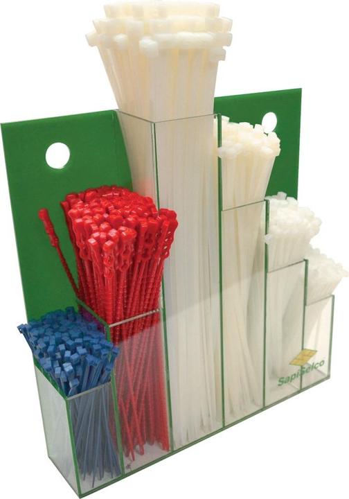 Image du produit SapiSelco Assortiment de colliers de câble (Serre-câbles en plastique, 380 mm, 100 pcs)