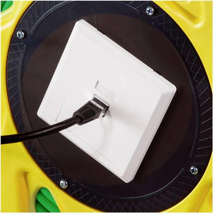 Produktbild LogiLink Mobile Kabeltrommel Cat.7 S/FTP, PUR, 60 m (S/FTP, CAT7, 60 m)