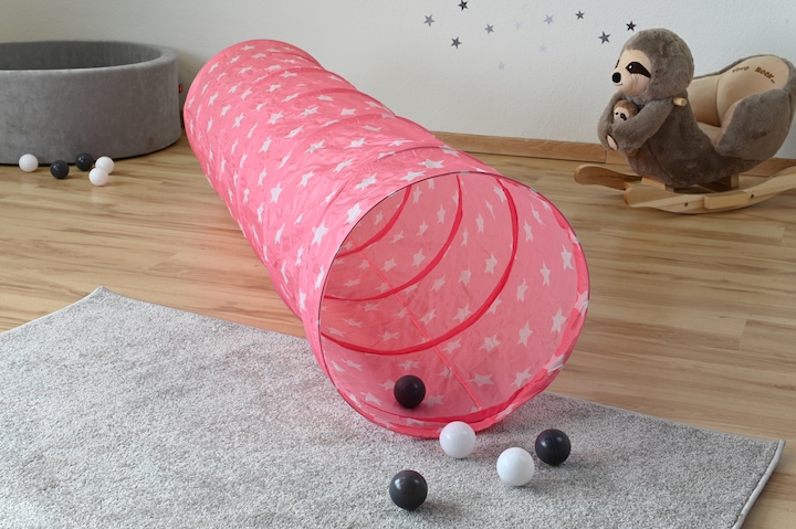 Produktbild Knorrtoys Spieltunnel "Pink white stars"