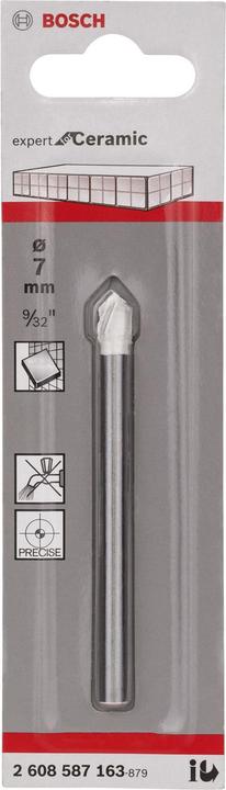 Immagine prodotto Bosch Professional Zubehör Trapano per piastrelle CYL-9 Ceramica, 7 x 80 mm (7 mm)