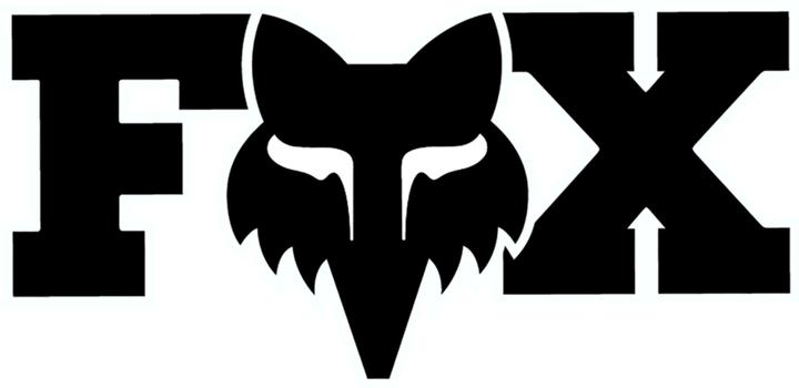 Produktbild Fox STICKER 23 F HEAD X 7" BLK OS (1 Sticker)