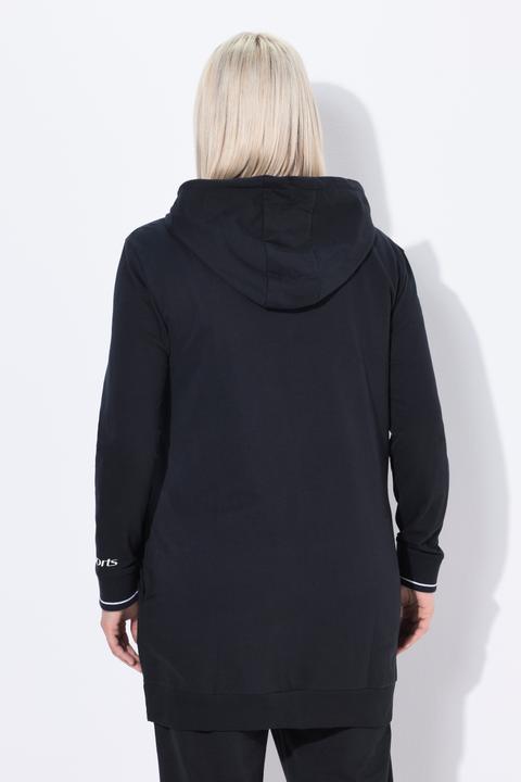 Produktbild Ulla Popken Sweatjacke, Zierpaspel, Oversized, Kapuze, 2-Wege-Zipper (62)