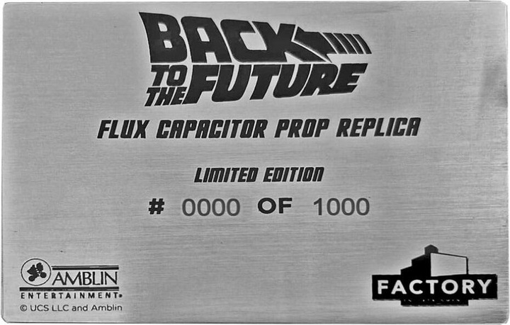 Actual product image Factory Entertainment Back to the Future Flux Compensator Limited Edition
