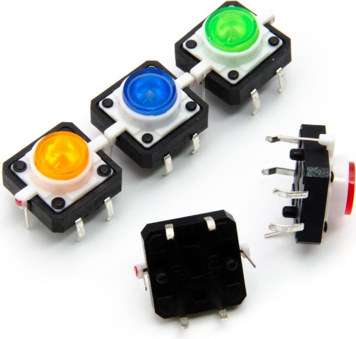 Purecrea Set di pulsanti LED 5 pezzi