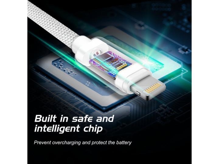 Produktbild Swissten Datenkabel Textil USB / Lightning MFi 1.2 M (1.20 m)