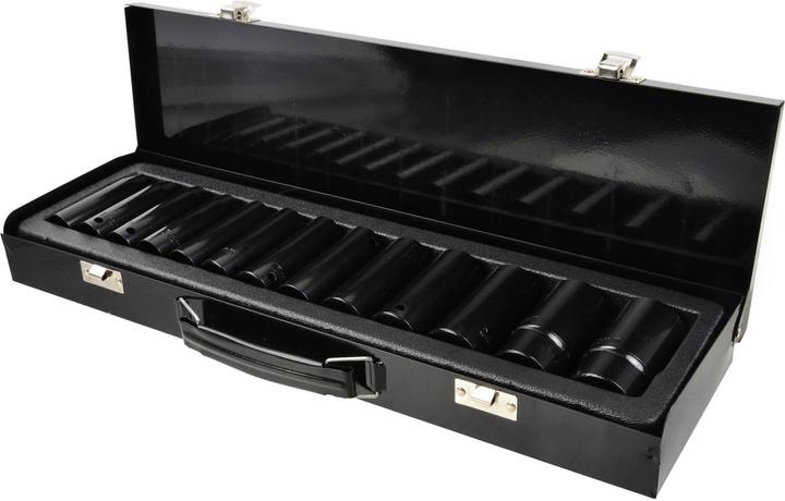 Productafbeelding GEKO Slagkopset 13 stuks, 1/2 10-30 mm, lengte 78 mm (19 mm, 12 mm, 24 mm, 14 mm, 22 mm, 16 mm, 23 mm, 10 mm, 21 mm, 18 mm, 27 mm, 17 mm, 11 mm, 15 mm, 26 mm, 30 mm, 28 mm, 29 mm, 13 mm, 20 mm, 25 mm)