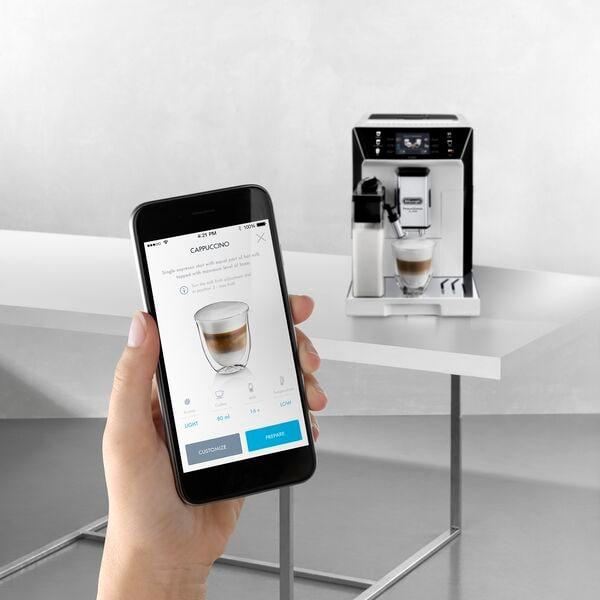 Image du produit De'Longhi ECAM 550.65.W Système de lait LatteCrema, écran couleur TFT et contrôle par application