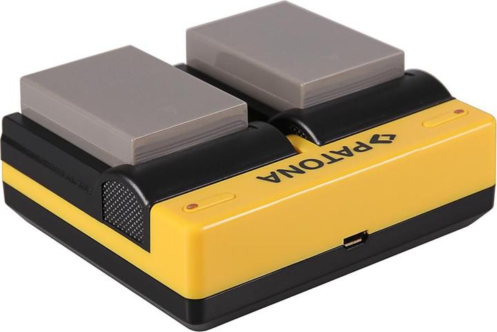 Actual product image Patona Dual charger for Olympus BLN-1 OMD EM1 E-M1 EM5 E-M5 EM5 Mark II E-m5 Mark II incl. Micro-US (Camera battery charger)