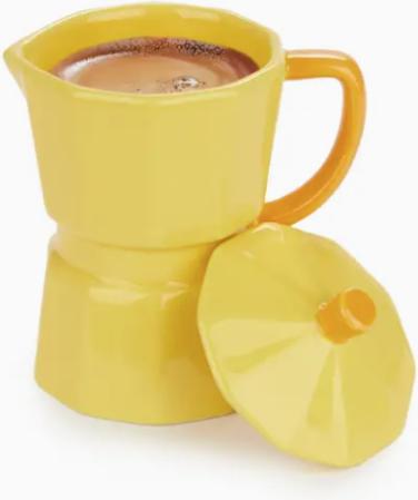 Balvi Cappuccino Tasse MOKA gelb (350 ml, 1x)