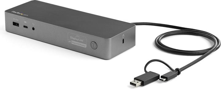 Produktbild StarTech .com Universal Laptop Docking Station USB-C & USB 3.0 2x4K 100W PD (Docking Port, 3 Ports)
