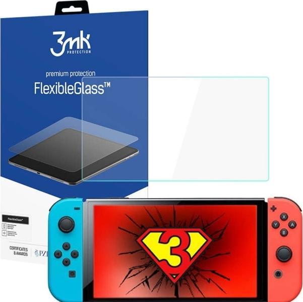 Immagine prodotto 3MK hybrid glass Flexible 2.5D for Nintendo Switch Oled 8.3" Tablet (Switch OLED)