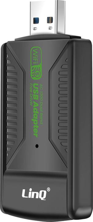 Actual product image LinQ USB WiFi 1300Mbps + BT5.4 (USB 3.0)