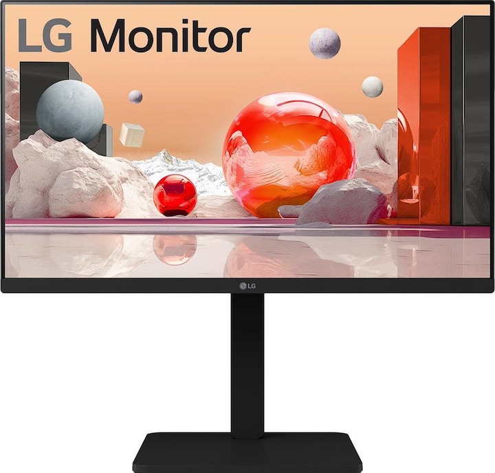 Actual product image LG 24" 24BA450-B FHD DVI DP HDMI USB IPS 16:9 black (1920 x 1080 pixels, 23.80")