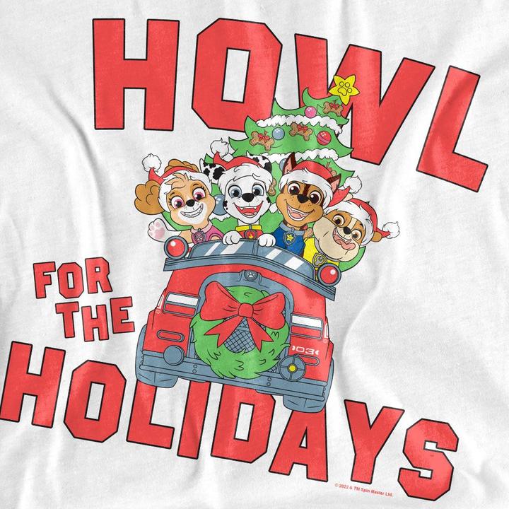 Immagine prodotto Paw Patrol Howl For The Christmas Holidays Maglietta Adulto Unisex (S)