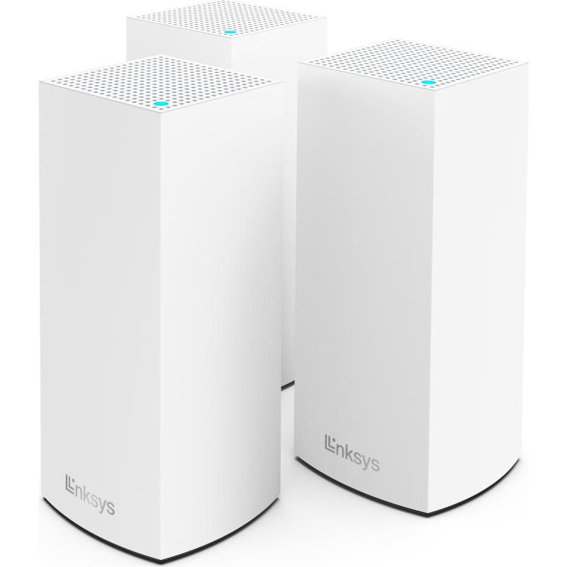 Linksys MX2003-KE Atlas 6 Dual-Band Mesh WiFi 6 System, 3-Pack, Router, Weiss