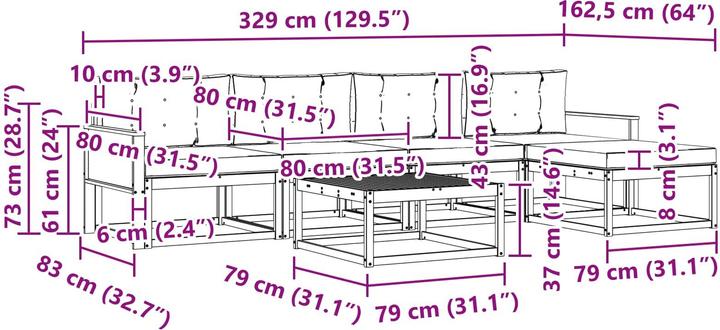 Produktbild vidaXL Sofa Set