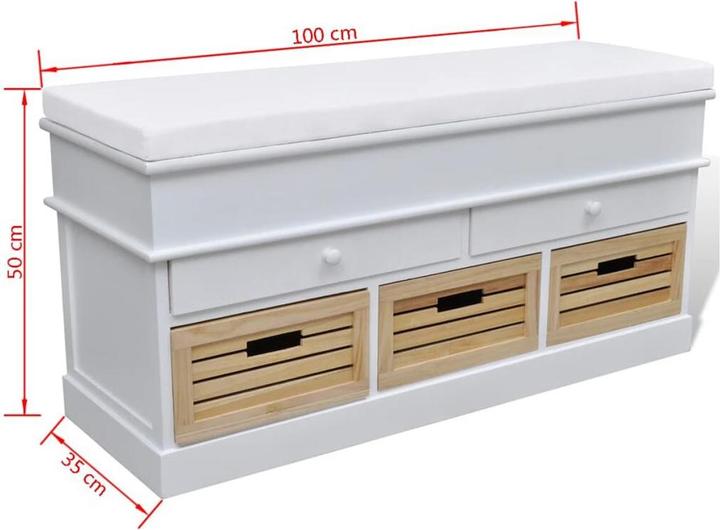 Image du produit vidaXL Aufbewahrungstruhe (100 cm)