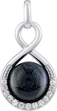 Silvego Pendentif en argent avec sunstone bleue JST14710PBG