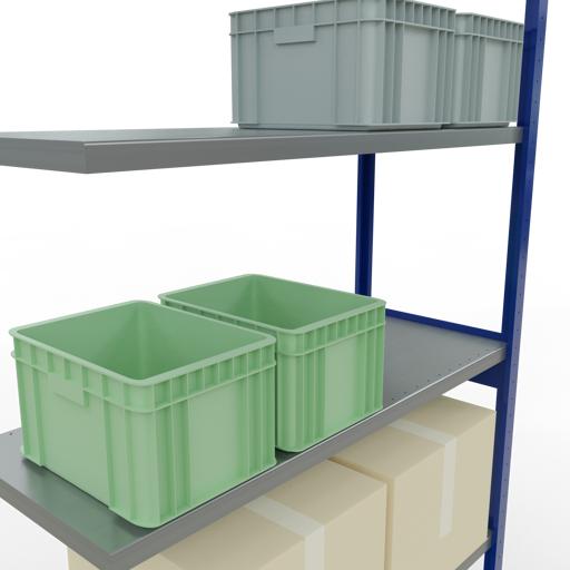 Immagine prodotto Schulte Lagertechnik MULTIplus250 sistema di alloggiamento aggiuntivo senza bulloni con bulloni di lunghezza